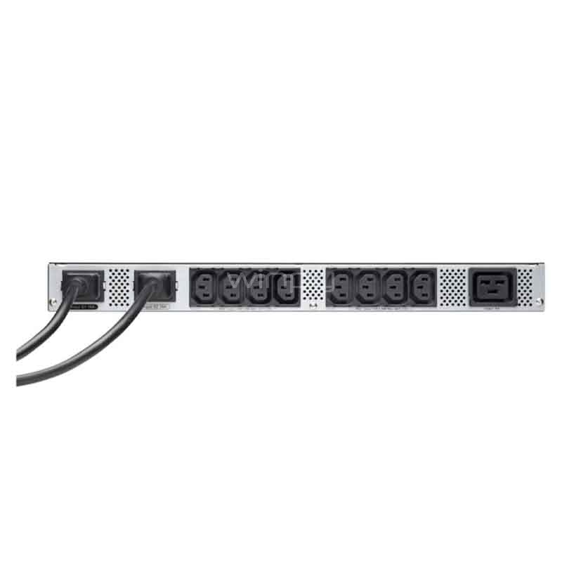 PDU Eaton EATS16N Monofásico de 3.84 kW (1 salida C19, 8salidas C13, Rack 1U)