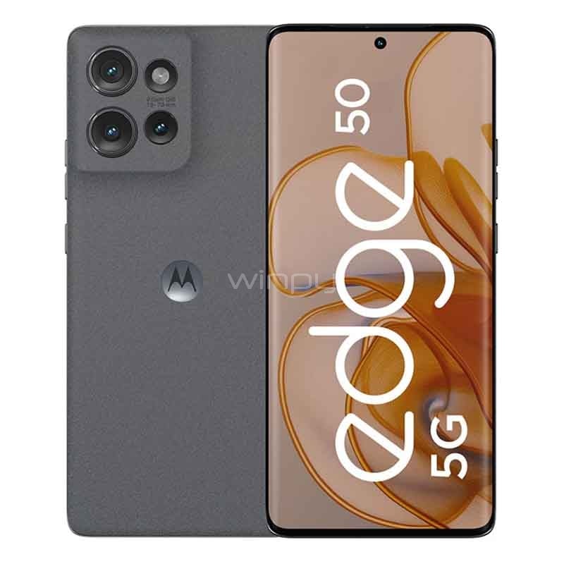 Celular Motorola Edge 50 de 6.7“ (OctaCore, 12GB RAM, 256GB Internos, Gris)