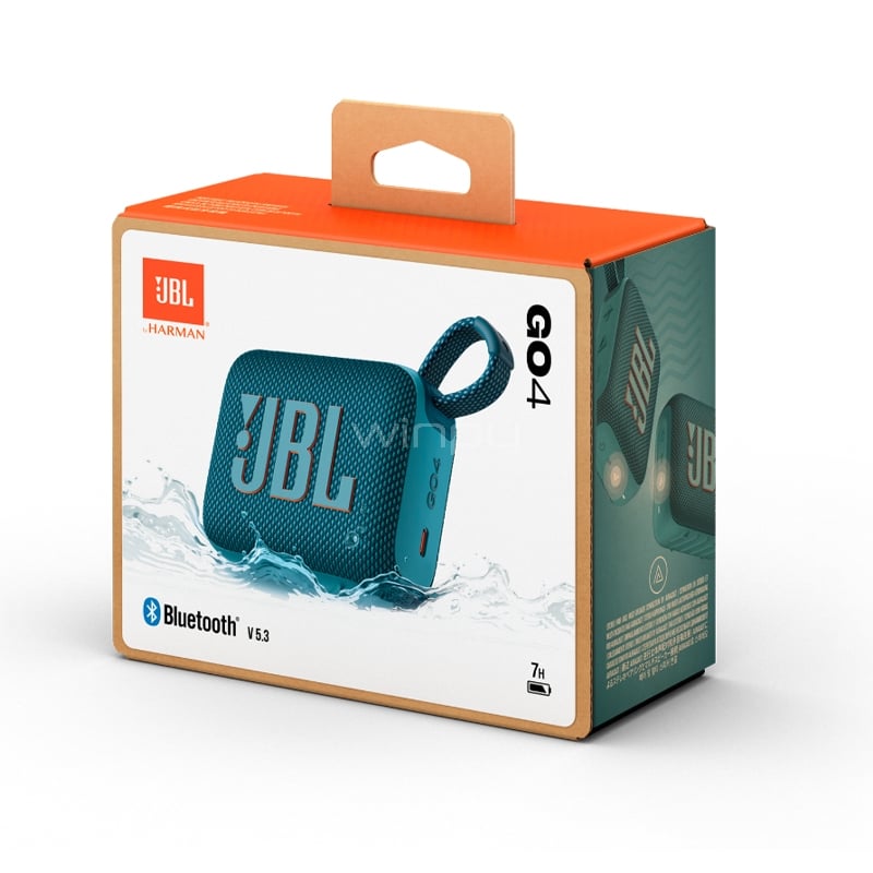 Parlante portátil JBL Go 4 (Bluetooth , 4.2 W, IP67, Azul)