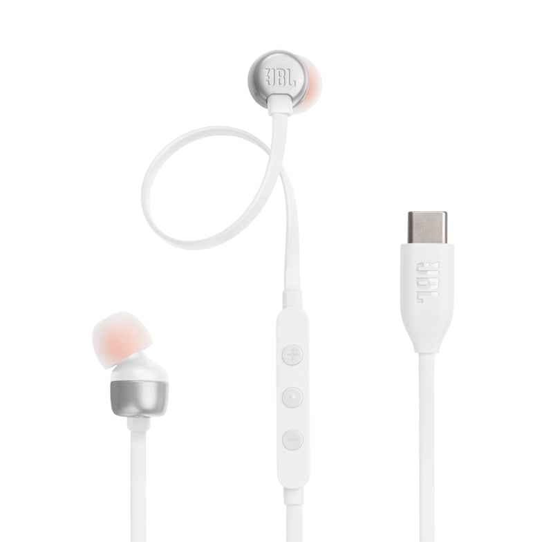 Audífonos JBL Tune 310C (USB-C, Pure Bass, Control EQ, Blanco)