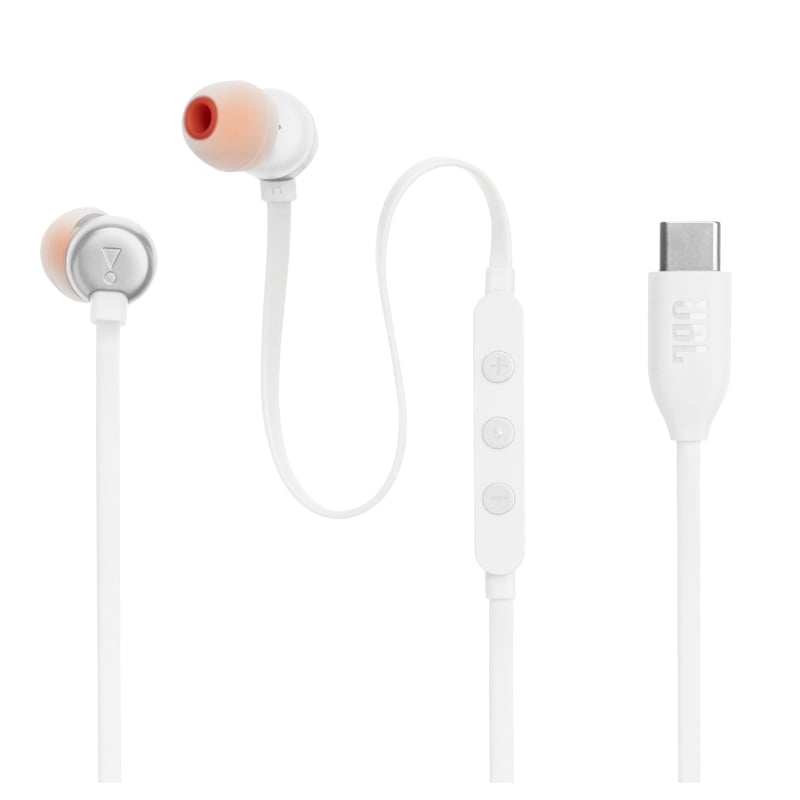 Audífonos JBL Tune 310C (USB-C, Pure Bass, Control EQ, Blanco)