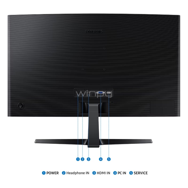 Monitor Samsung S36GD de 27“ Curvo (VA, Full HD, 100Hz, HDMI, Vesa)