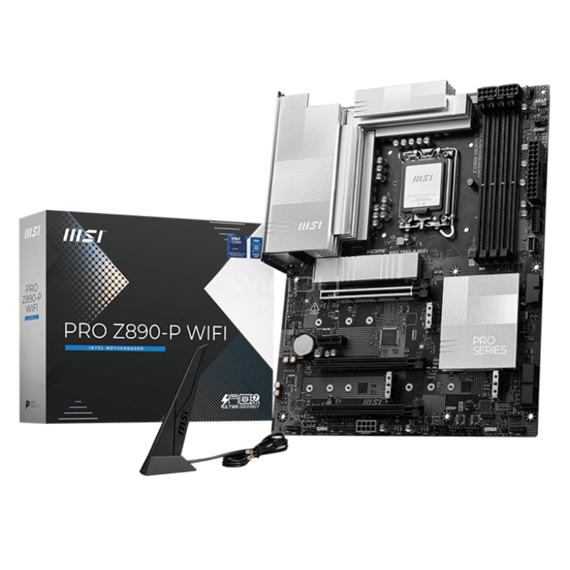 Placa Madre MSI PRO Z890-P WIFI (LGA1851, DDR5 9200/4800MHz, M.2 x4, ATX)