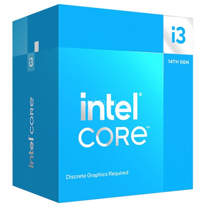 Procesador Intel Core i3-14100F (LGA1700, 4 Cores, 8 Hilos, 3.5/4.7GHz, 12MB caché)