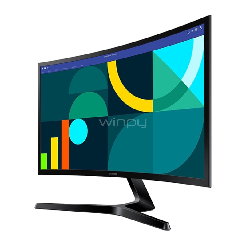 Monitor Samsung Essential S3 de 24“ Curvo (IPS, 100Hz, Full HD, HDMI+VGA, Vesa)