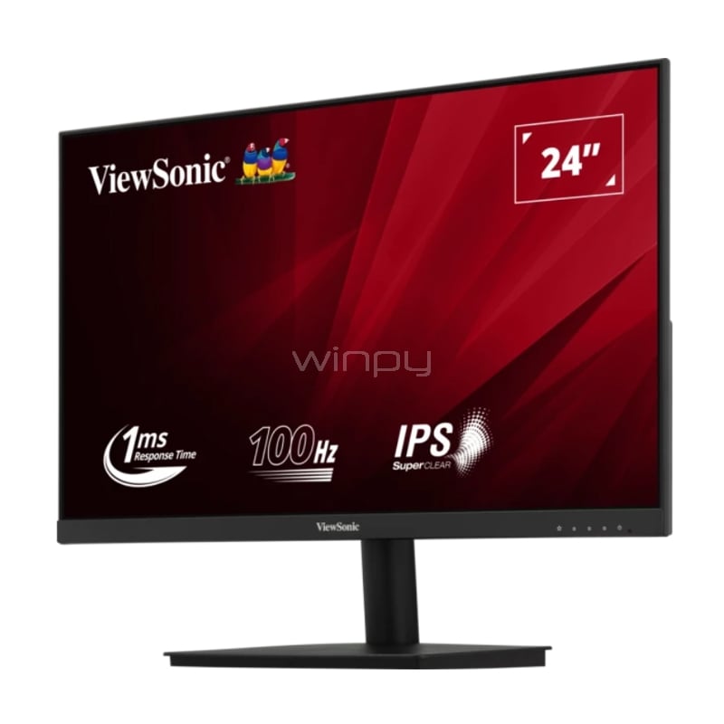 Monitor Viewsonic VA240-H de 24“ (IPS, Full HD, 100Hz, 1ms, HDMI+VGA, Vesa)
