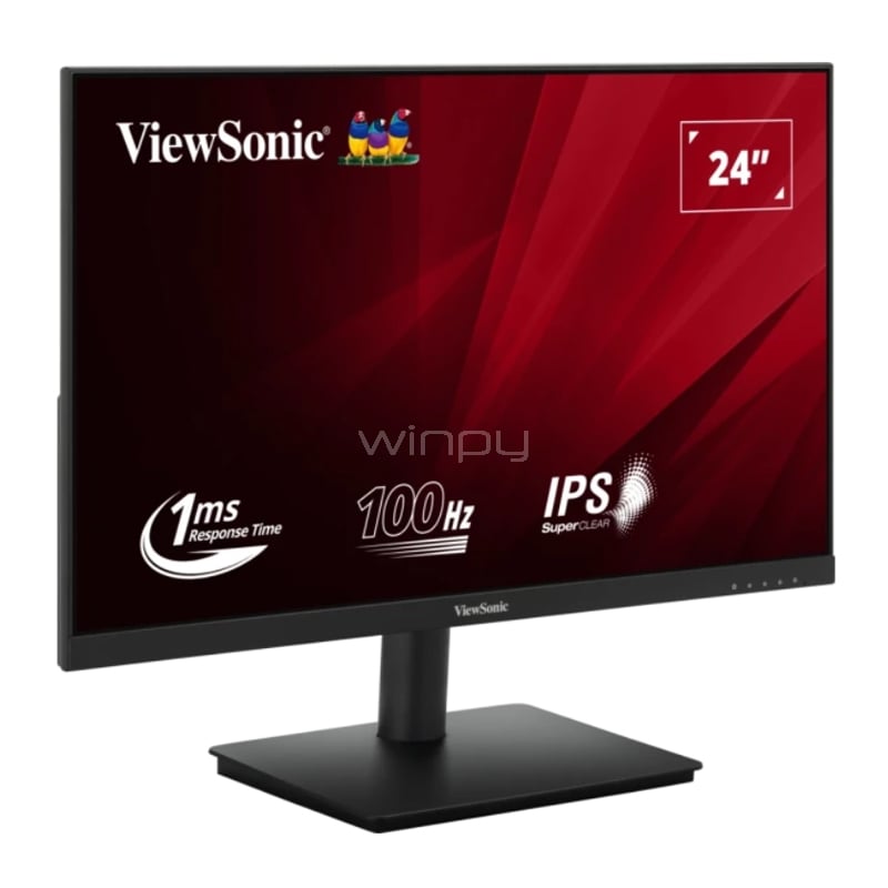 Monitor Viewsonic VA240-H de 24“ (IPS, Full HD, 100Hz, 1ms, HDMI+VGA, Vesa)