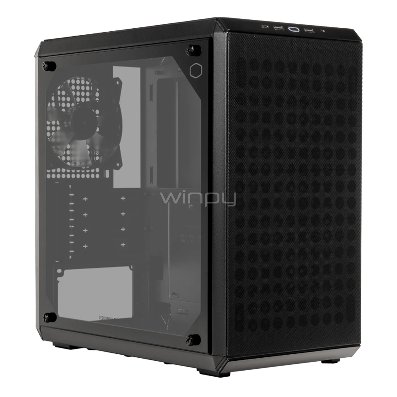 Gabinete Gamer Cooler Master Q300L V2 Black (MicroATX, Ventilador x1, Vidrio Templado)