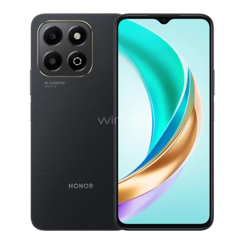 Celular Honor X6b 5G de 6.56“ (OctaCore, 4GB RAM, 256GB Internos, Negro)