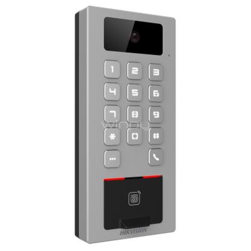 Terminal de Acceso Hikvision (Lector de Huella/ Tarjeta, IP65/ IK09)
