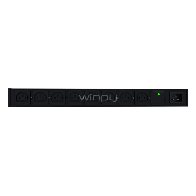 PDU Forza FPD-1012M1U (4kW, 220V, 8 salidas C13, 2 salidas C19, 1U)