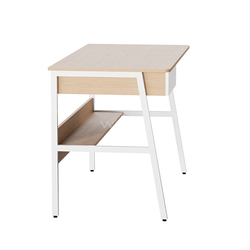 Escritorio con Gaveta y Estante Xtech (120 x 60 x 76 cm, Hasta 40 kg, Roble y Blanco)