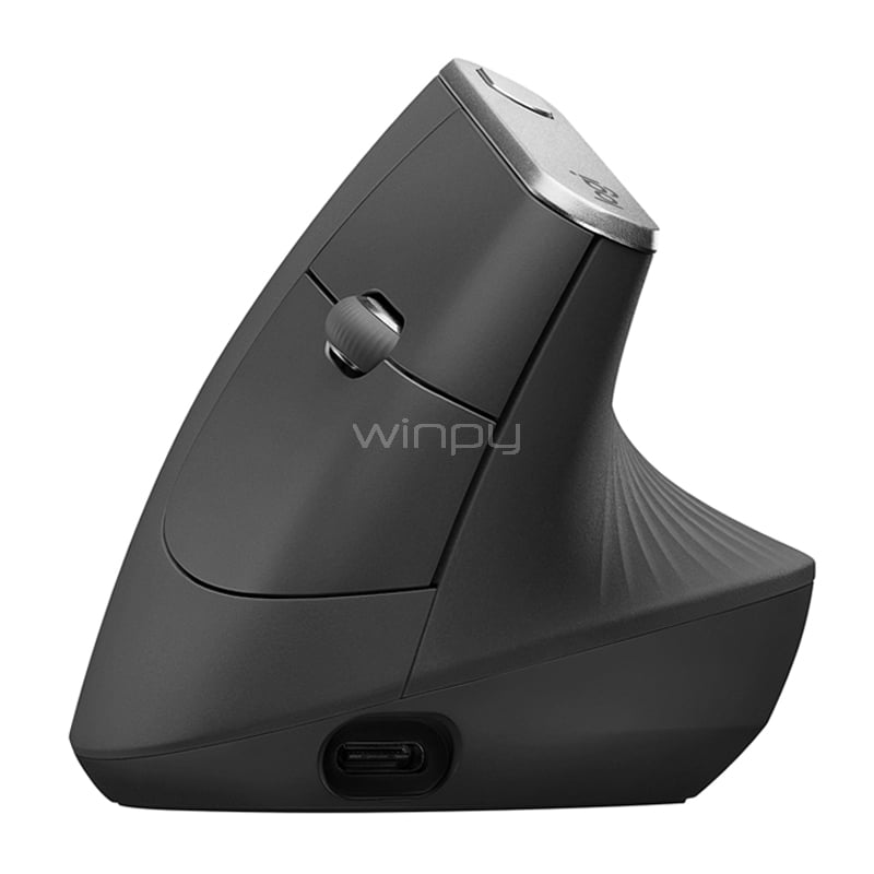 Mouse Inalámbrico Logitech MX Vertical (Bluetooth/Dongle USB, 4.000dpi, Grafito)
