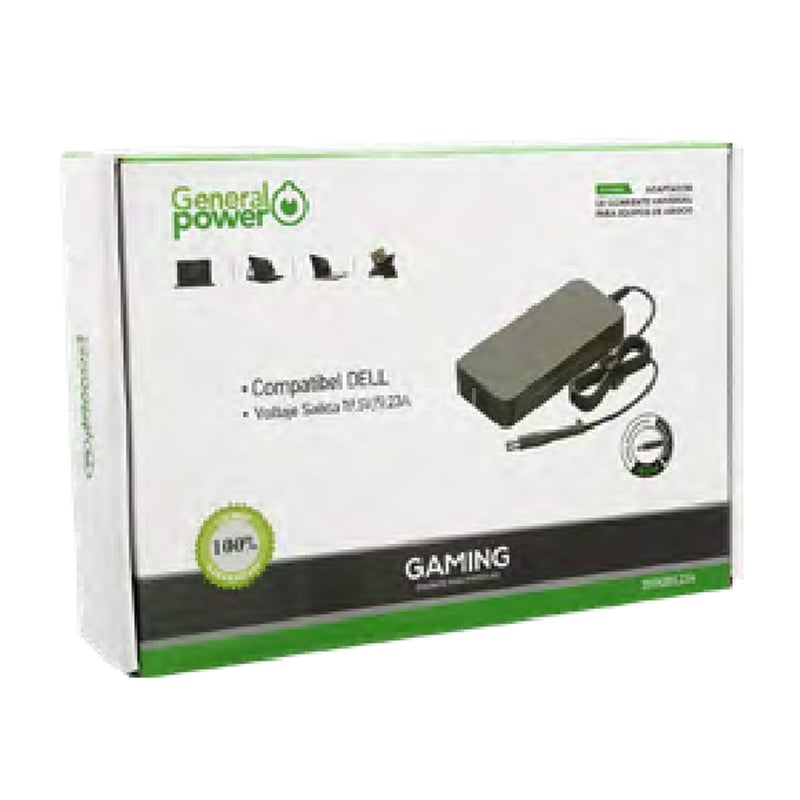 Cargador General Power para Notebook Gamer Dell (19.5V/9.23A)