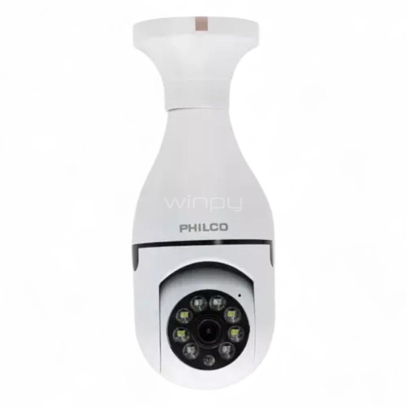 Cámara Wi-Fi Philco Tipo Ampolleta (Soquete E27, 2.0MP, H.265/20FPS, Ranura Micro SD)