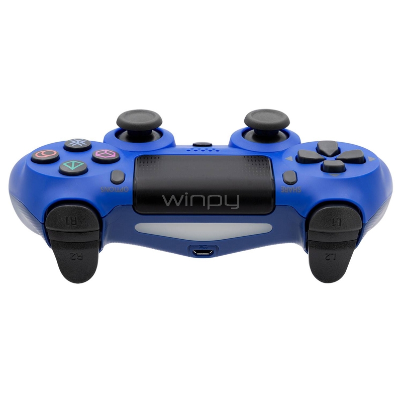 Joystick Inalámbrico Monster Games (Bluetooth, PS4, Doble Vibración, Azul)