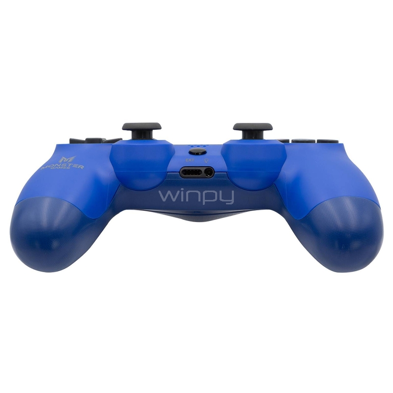 Joystick Inalámbrico Monster Games (Bluetooth, PS4, Doble Vibración, Azul)