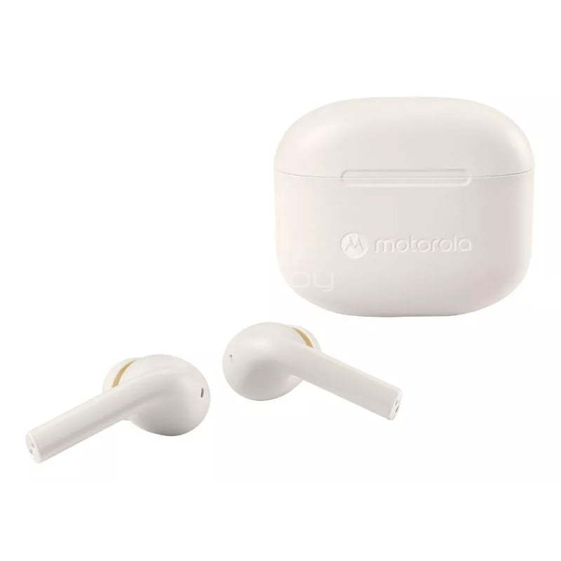 Audífonos Bluetooth Motorola Moto Buds 065 (True Wireless, IPX4, Blanco)