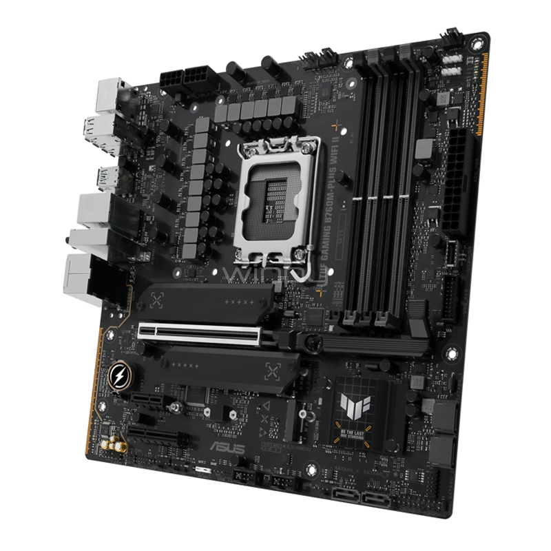 Placa Madre ASUS TUF GAMING B760M-PLUS WIFI II (LGA1700, DDR5 4800/7800MHz, M.2 x3, MicroATX)