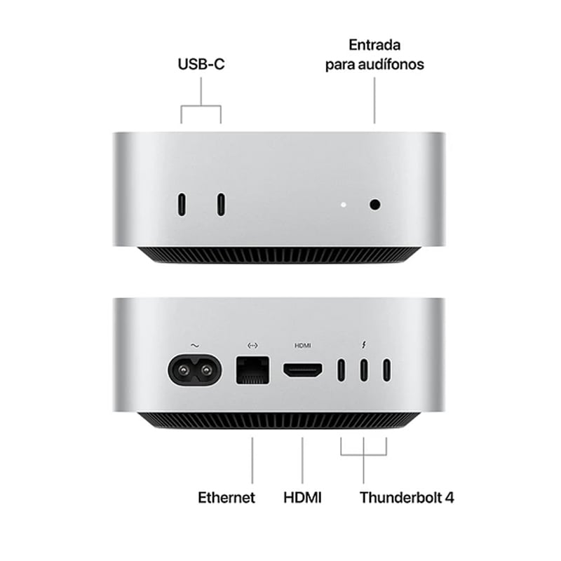 ミニPC Apple Mac mini M2 16GB 1TB 2023 Mac mini Desktop Apple con chip M2 - 8GB - 256GB SSD (último