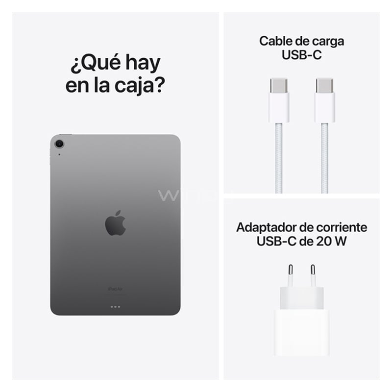 Apple iPad Air de 11“ (Chip M2, 8GB RAM, 128GB Internos, Space Gray)