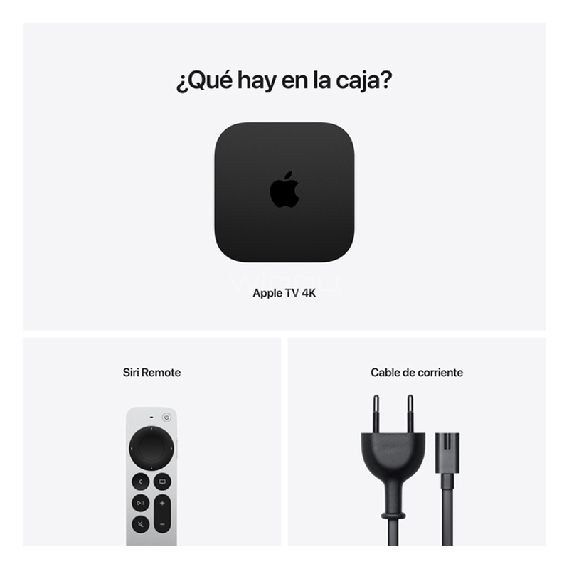 Apple TV 4K 3° Gen de 64GB (Chip A15, UltraHD, Dolby Vision/HDR10+