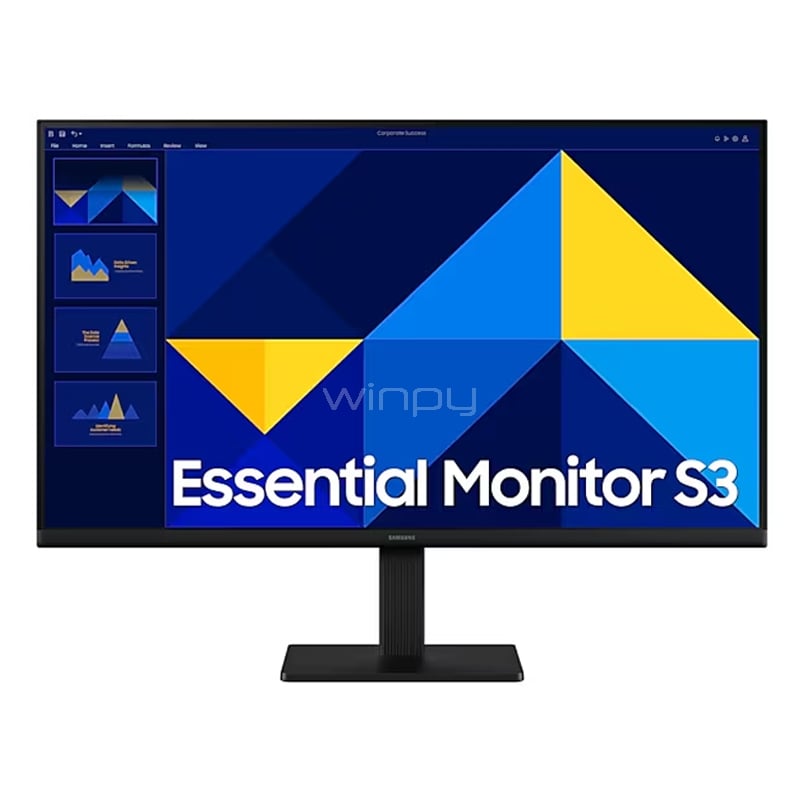 Monitor Samsung Essential S30GD de 27“ (IPS, 100Hz, Full HD, HDMI+VGA, Vesa)
