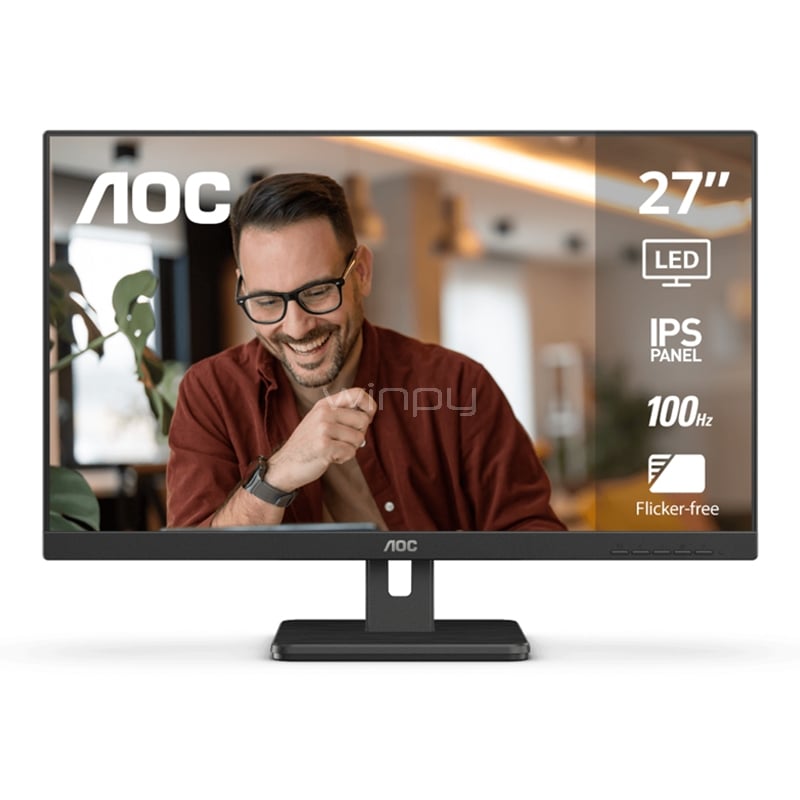 Monitor AOC 27E3H2 de 27“ (IPS, Full HD, HDMI, Vesa)