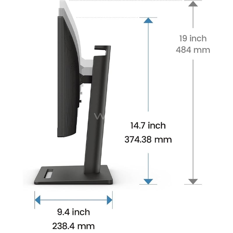 Monitor BenQ GW2490T de 23.8“ (IPS, Full HD, 100Hz, D-Port+HDMI, Vesa)