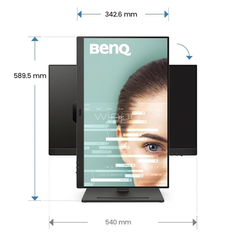 Monitor BenQ GW2490T de 23.8“ (IPS, Full HD, 100Hz, D-Port+HDMI, Vesa)