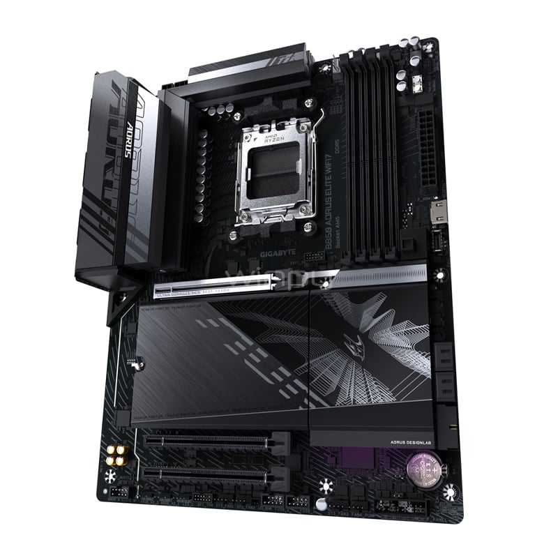 Placa Madre Gigabyte B850 AORUS ELITE WIFI7 (AM5, DDR5 4400/8200MHz, M.2 x3, ATX)