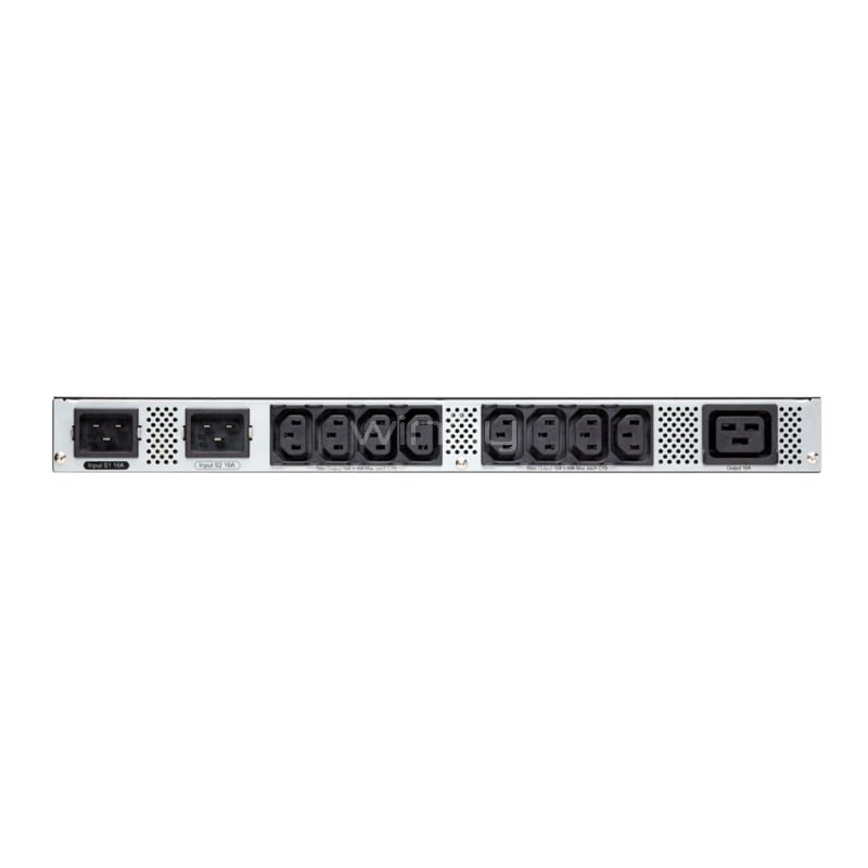 PDU Eaton EATS16 Monofásico de 3.8 kW (1 salida C19, 8 salidas C13, Rack 1U)