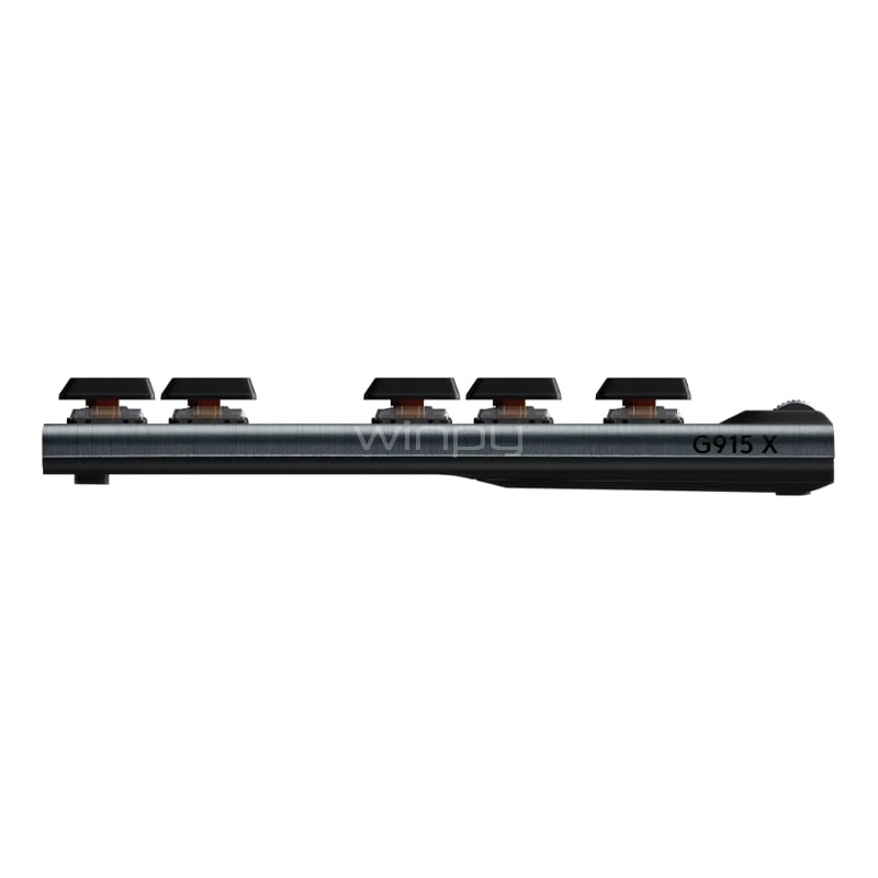 Teclado Mecánico Logitech G915 X LIGHTSPEED TKL (Bluetooth/USB, Switch GL Táctil, Inglés, Negro)