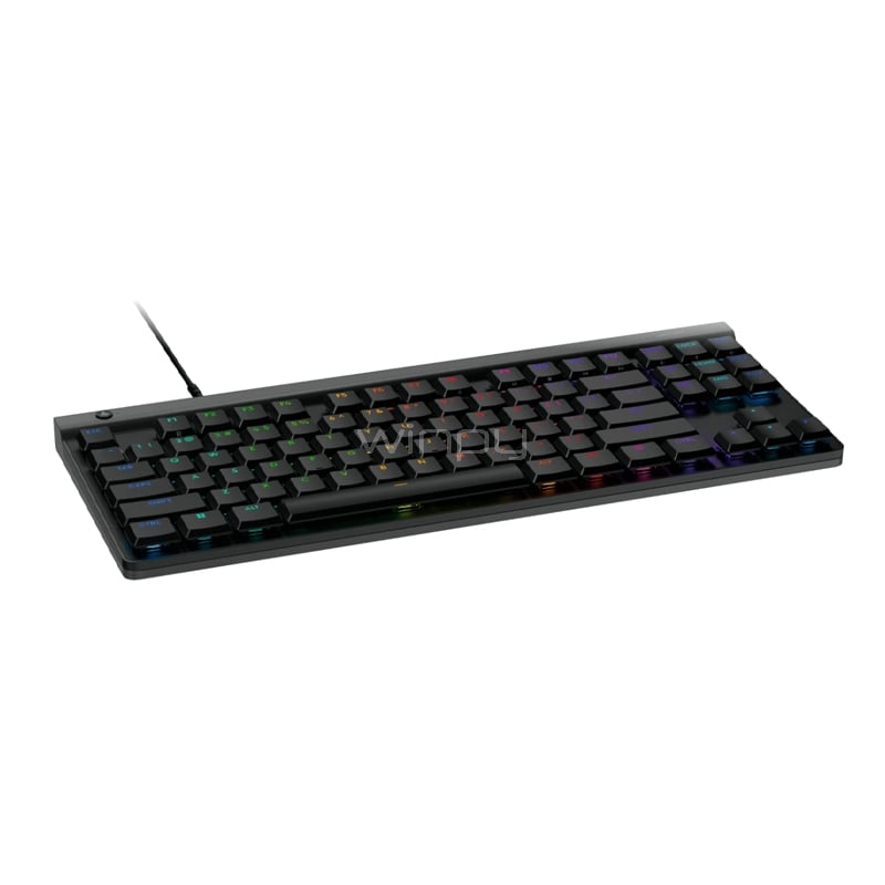 Teclado Mecánico Logitech G515 TKL (Switch GL Tactil, RGB, Inglés, Negro)