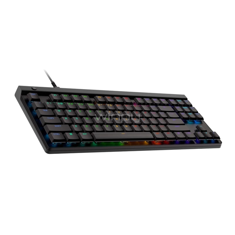 Teclado Mecánico Logitech G515 TKL (Switch GL Tactil, RGB, Inglés, Negro)