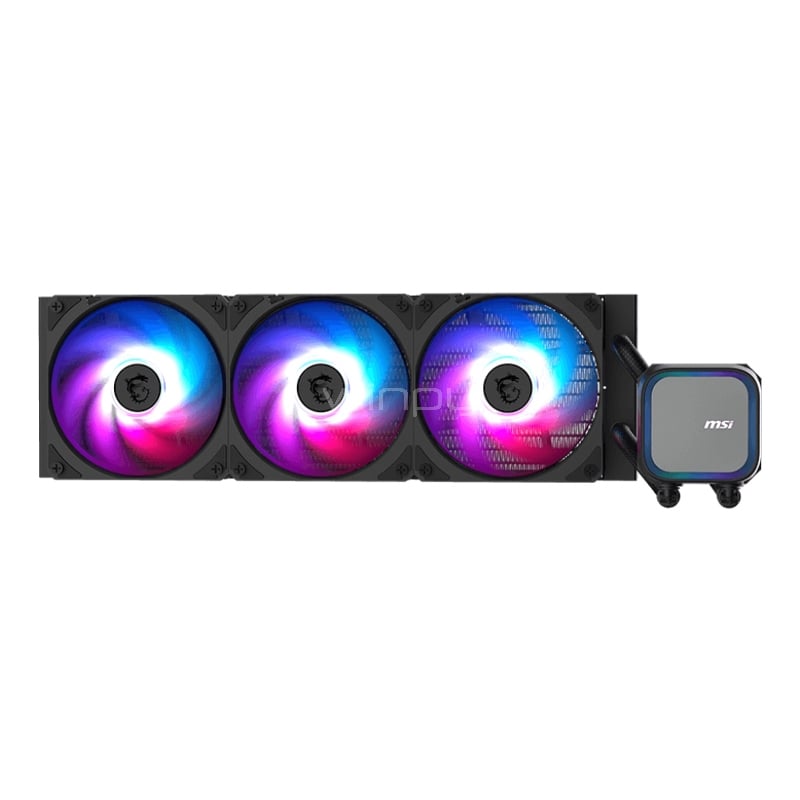 Refrigeración Líquida MSI MAG CORELIQUID A13 360 (LGA1851/AM5, 120mm x3, 3800rpm, Negro)