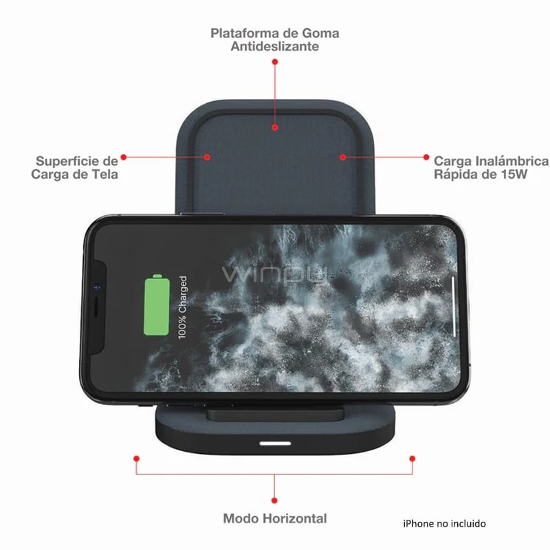Soporte de Carga Magnético Mophie Universal (15W, Negro)