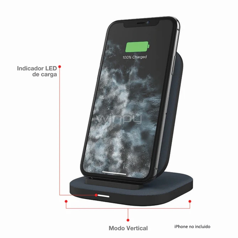 Soporte de Carga Magnético Mophie Universal (15W, Negro)