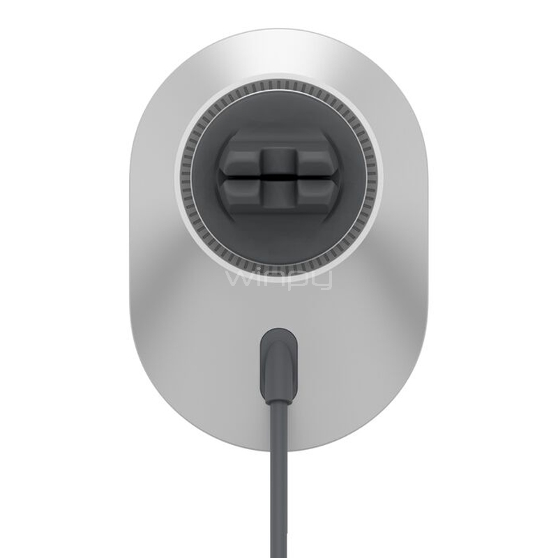 Cargador para Auto Belkin Inalámbrico (15W, Qi2, MagSafe, Gris)