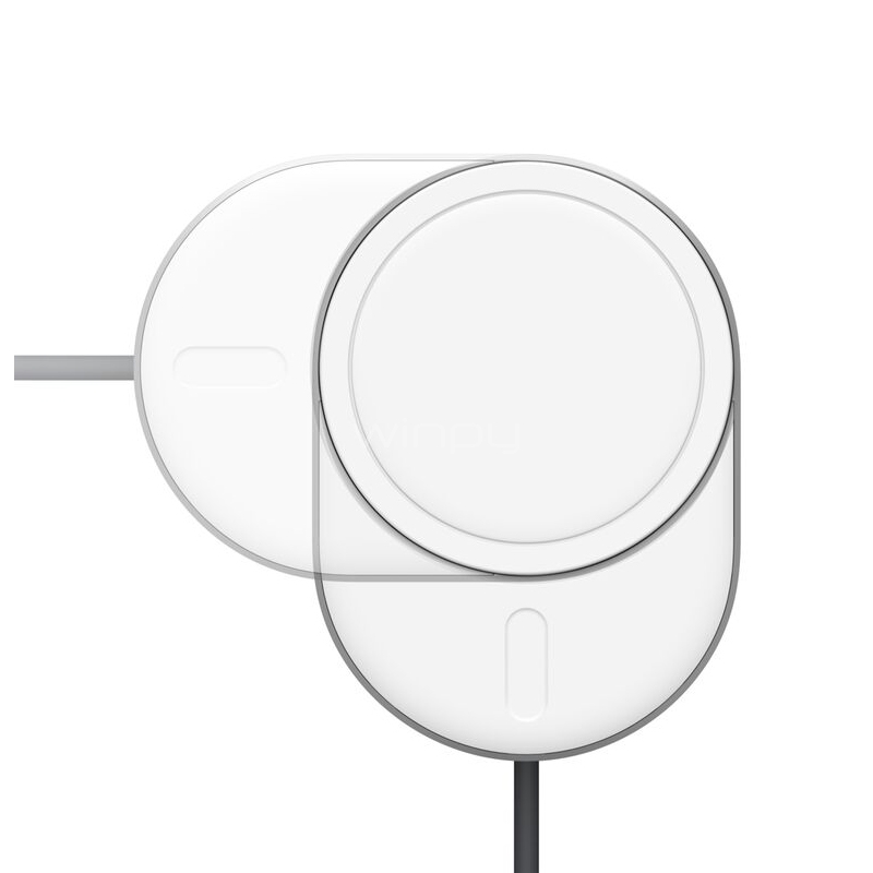 Cargador para Auto Belkin Inalámbrico (15W, Qi2, MagSafe, Gris)
