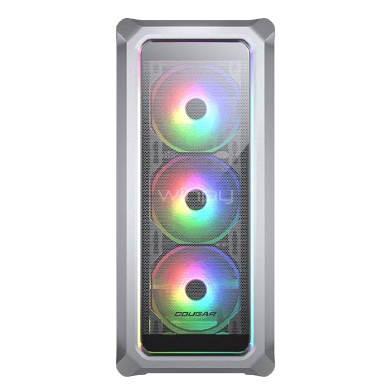 Gabinete Gamer Cougar Archon 2 RGB (ATX, Vidrio Templado, 3 Ventiladores ARGB, Blanco)