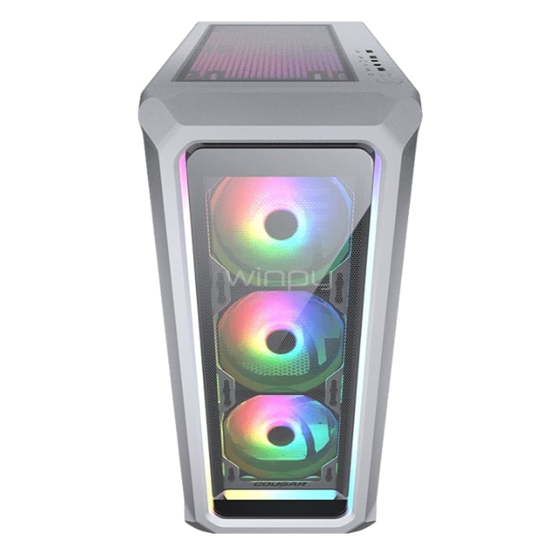 Gabinete Gamer Cougar Archon 2 RGB (ATX, Vidrio Templado, 3 Ventiladores ARGB, Blanco)