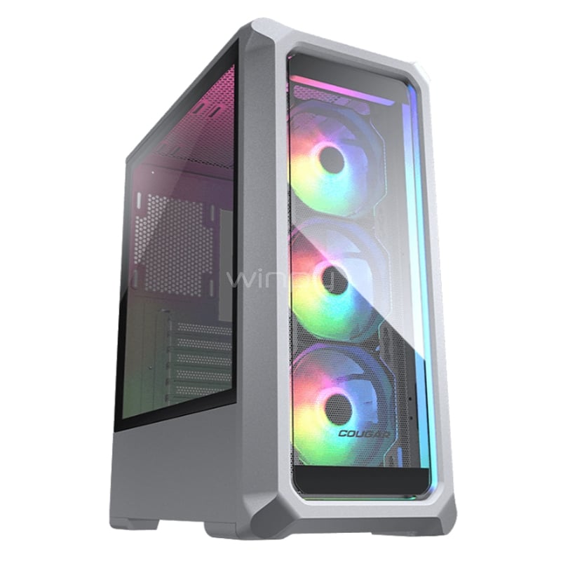 Gabinete Gamer Cougar Archon 2 RGB (ATX, Vidrio Templado, 3 Ventiladores ARGB, Blanco)