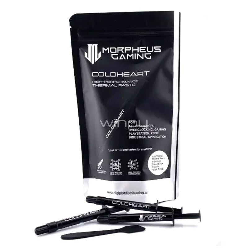 Pasta Térmica Morpheus Gaming ColdHeart (10G, 2.8 g/cm3, Jeringa)