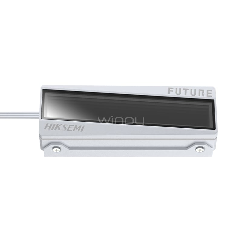 Disipador Térmico Hiksemi FUTURE para SSD (RGB, Espejo Infinito, Blanco)