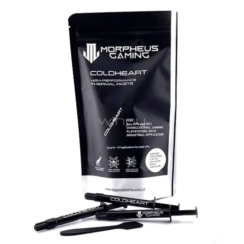 Pasta Térmica Morpheus Gaming ColdHeart (4G, 2.8 g/cm3, Jeringa)