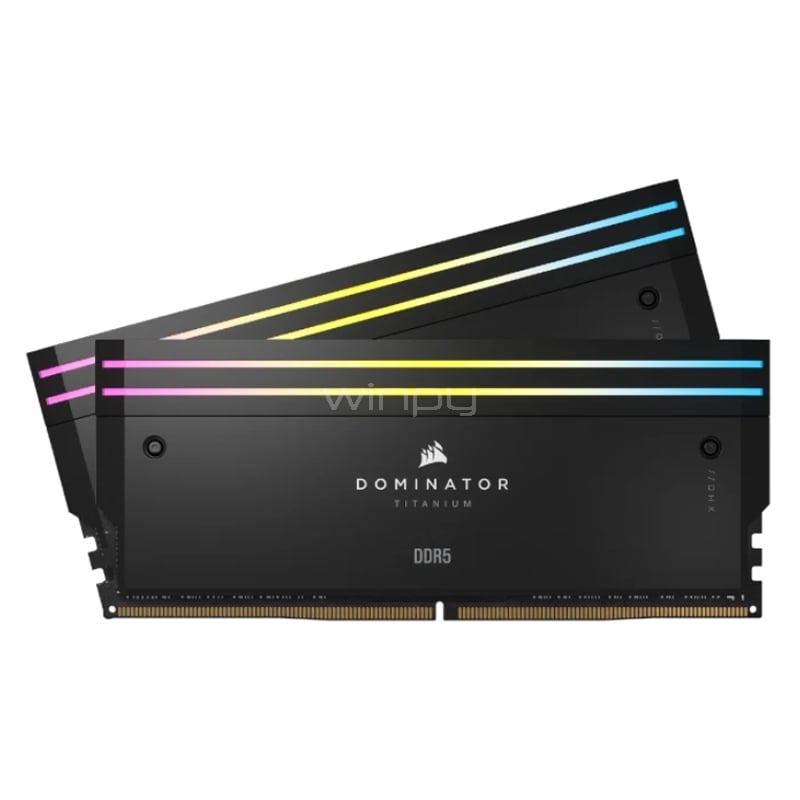 Dominator Titanium DDR5 6600MHz 48GB×2 Kit de Memoria RAM Corsair Dominator Titanium RGB de 96GB