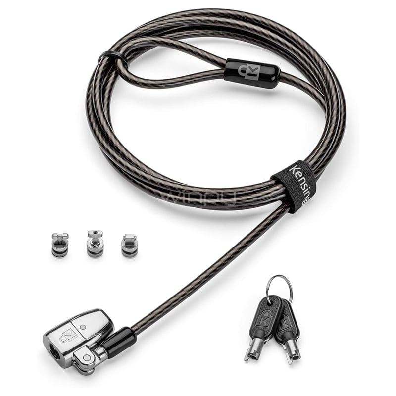 Candado de Seguridad Universal Kensington ClickSafe® 2.0 (2 Llaves, Negro)