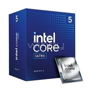 Procesador Intel Core Ultra 5 225 Arrow Lake (LGA1851, 6 P-Cores + 4 E-Cores, 10 Hilos, 3.3/4.9GHz, 20MB Caché)