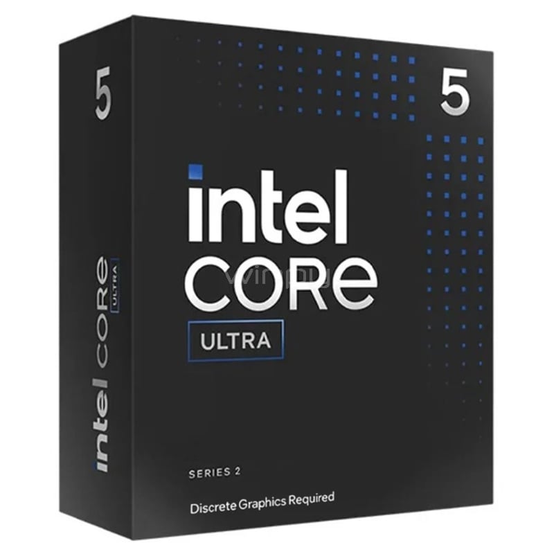 Procesador Intel Core Ultra 5 225F Arrow Lake (LGA1851, 6 P-Cores + 4 E-Cores, 10 Hilos, 3.3/4.9GHz, 20MB Caché, Sin Video)